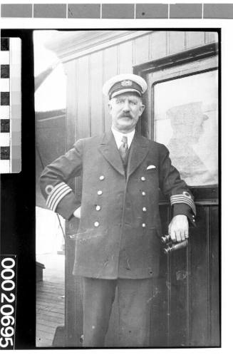 Merchant marine captain, possibly on board SS PURLEY