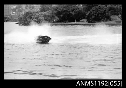 Power boat at speed