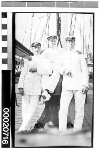 Merchant marine cadets from one of the Devitt & Moore Line training ships