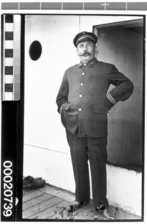 Unidentified French merchant marine officer of the Societe Nationale D'Affretements