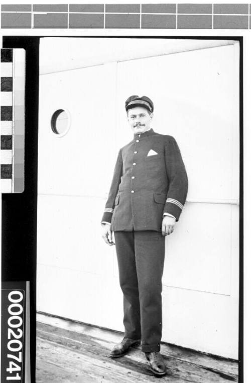 Unidentified French merchant marine officer of the Societe Nationale D'Affretements