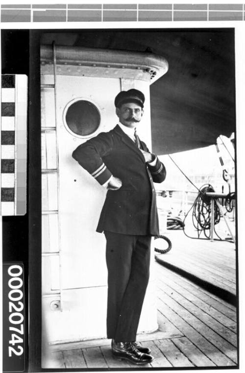 Unidentified French merchant marine officer of the Societe Nationale D'Affretements