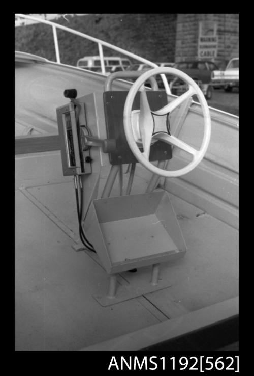 Black and white negative number 18A depicting view of BL742N Quintrex fish runner 4