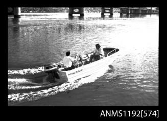 Black and white negative number 30A depicting view of BL742N , elevated stern/starboard view