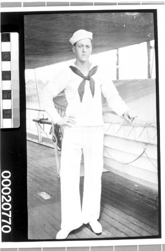 Unidentified American merchant marine crew member