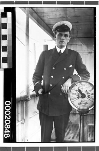 Unidentified merchant marine officer of the British India Steam Navigation Company