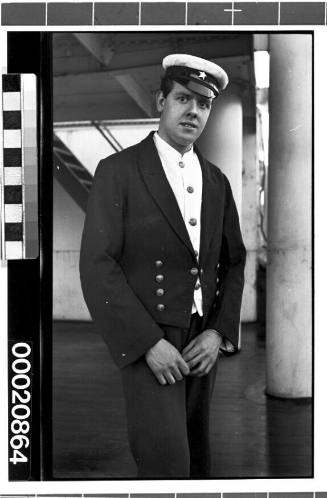 Unidentified merchant marine steward of the White Star Line