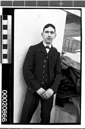 Unidentified merchant marine steward of the White Star Line