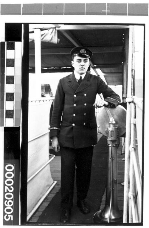 Unidentified merchant marine officer of the British India Steam Navigation Company Ltd