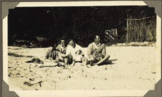 George and Willy Clark at a beach