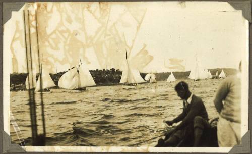 A yacht race in Sydney Harbour