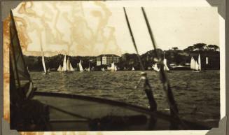 A yacht race in Sydney Harbour