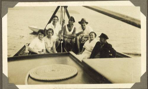 William Clark and friends on board MALUKA