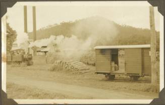 A steam locomotive engine