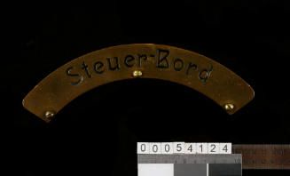 SMS EMDEN's starboard name plate