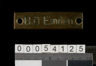 BB EMDEN name plate