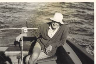 George Clark on board MATHANA