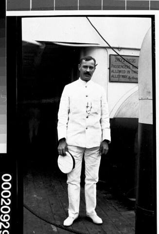 Unidentified merchant marine officer of the White Star Line