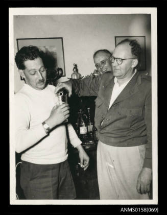 Crew of PACKERDOO after the 1947 Montague Island Race