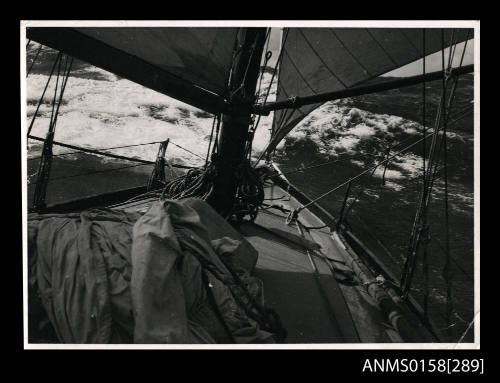 Deck of TRADEWINDS during the Montague Island Race
