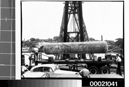 O'Regans heavy boiler lift at Glebe Island