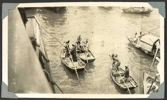 Small boats in a harbour