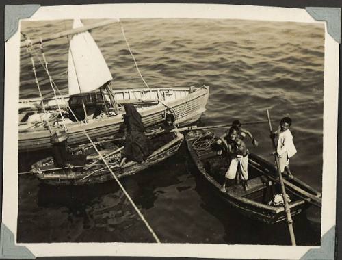 Three small boats