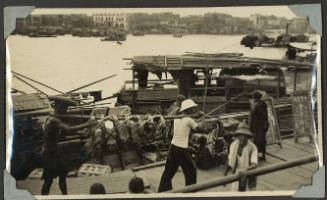 A harbour scene in Shanghai