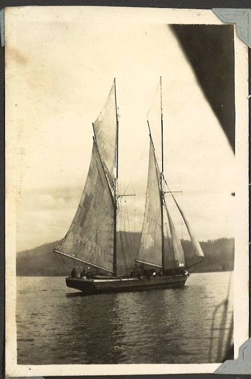 A schooner on the Derwent River