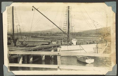 A vessel moored at Hobart