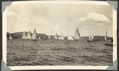 The start of a race on the Derwent River