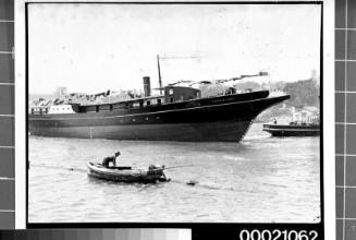 Launching of the third pilot steamer CAPTAIN COOK on 10 December 1938