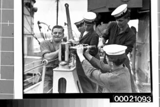 Work on board HMAS INVERELL