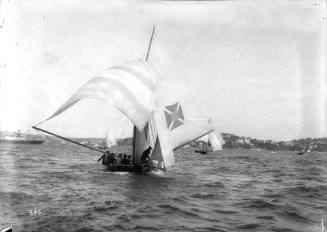 18-footer MISSISSIPPI sailing on Sydney Harbour