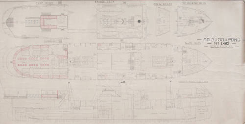 Original plan for SS BURRAWONG