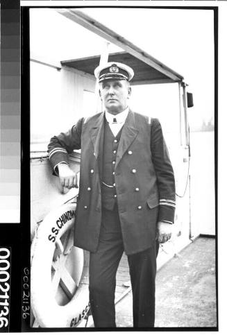 Unidentified merchant marine commander on board the British India Steam Navigation Company Ltd's SS CHINDWARA II