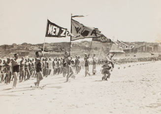 Lifesavers at Bondi for the 1938 Commonwealth Games