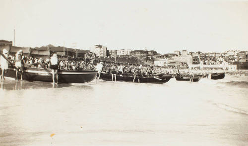 Lifesavers at Bondi for the 1938 Commonwealth Games