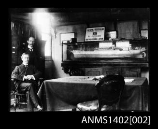 Interior of an Eastern and Australian Line (E & A Line) Office.  Negative of ANMS1402[001]