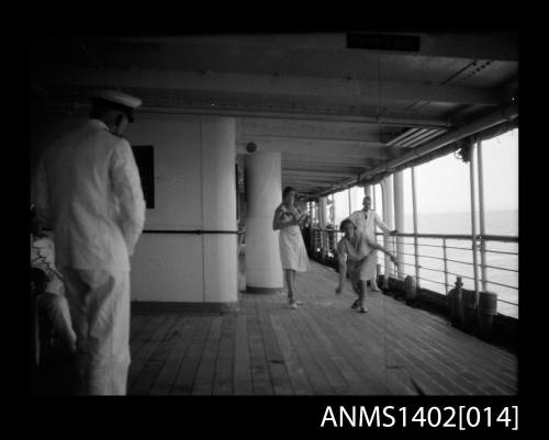 Passengers playing quoits (E & A Line) negative of ANMS1402[013]