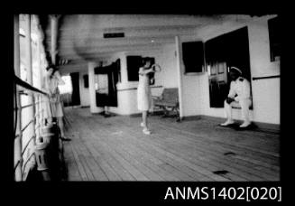 Passengers playing quoits (E & A Line) negative of ANMS1402[019]