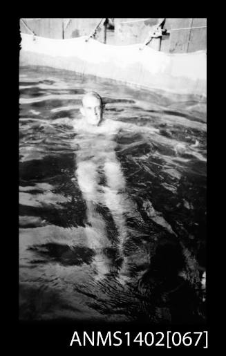 Passenger in the swimming pool (E & A Line) negative of ANMS1402[066]