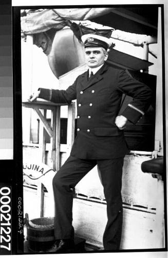 Unidentified second officer of the British India Steam Navigation Company Ltd on board SS UJINA