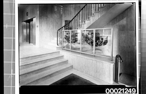 Vestibule and staircase in the Orient Line building in Sydney