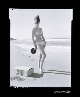 Negative depicting a woman modelling swimwear