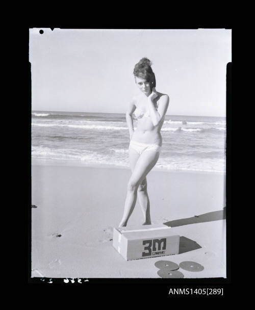 Negative depicting a woman modelling swimwear