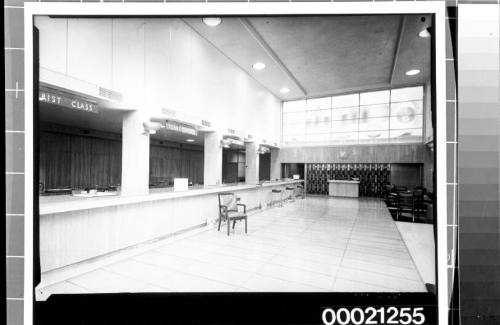 Booking hall and client area in the Orient Line building in Sydney