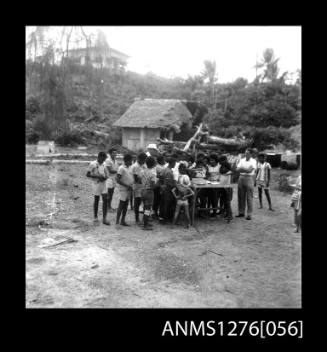 A group of school children on Pearl Island