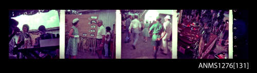 Four images of Queen Elizabeth II during her visit to Milne Bay