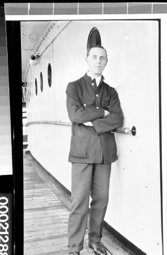 Unidentified merchant marine officer